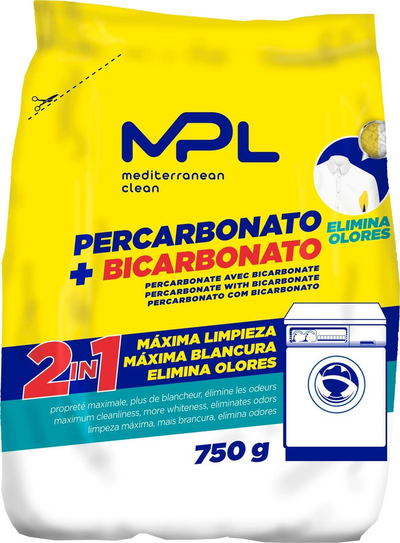 

Пятновыводитель MPL с активным кислородом и содой 2 в 1 (750 г)