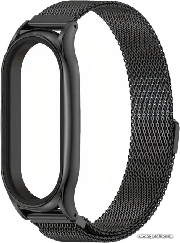 Браслет KST Миланская петля для Xiaomi Smart Band 7 (черный)