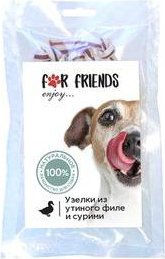 

Лакомство для собак For Friends Узелки из утиного филе и сурими 50 г