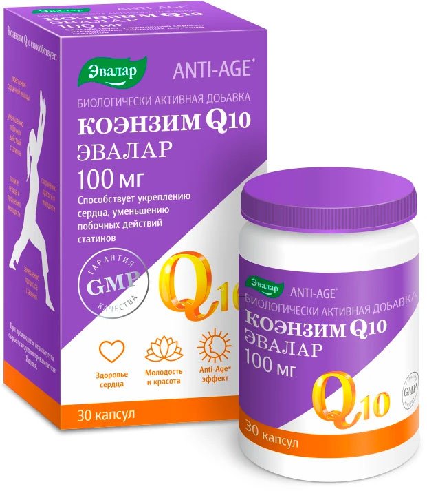 

БАД Эвалар Коэнзим Q10 (30 капсул)