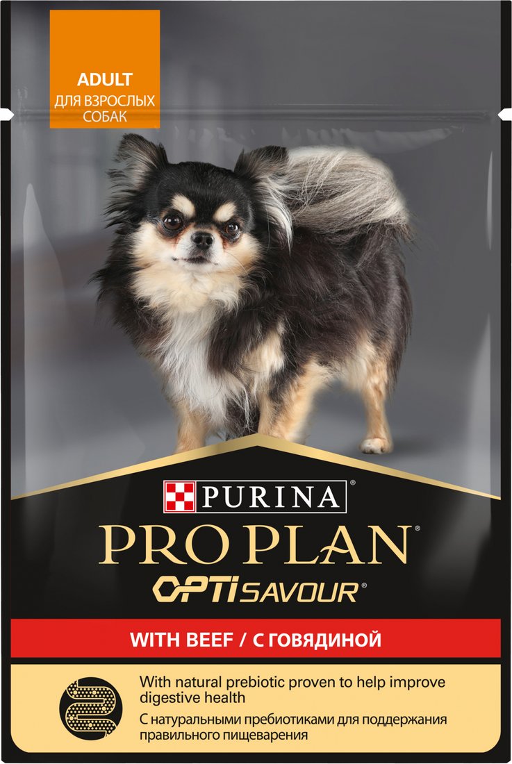 

Пресервы Pro Plan Adult с говядиной в соусе 85 г