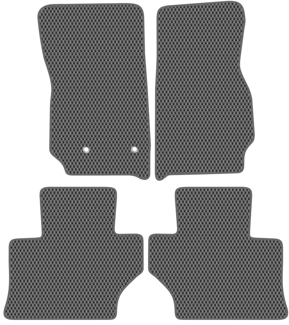 

Комплект ковриков для авто Alicosta Jeep Wrangler III (suv / JK (5 дв.), JK (3 дв.)) 2006 - 2018 (серый, ромб)