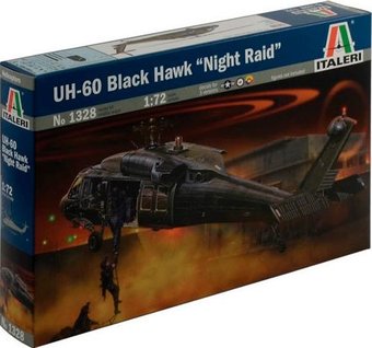 Сборная модель Italeri 1328 Вертолет UH-60/MH-60 Black Hawk Night Raid