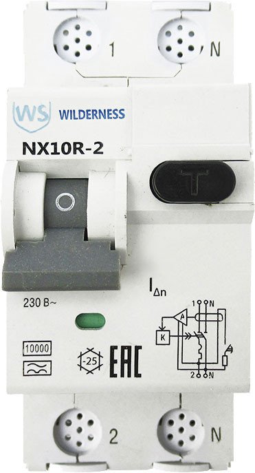

Дифференциальный автомат Wilderness NX10R 1P+N C40 100mA AC 10kA NX10R-2-040C-100AC