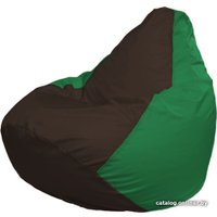 Кресло-мешок Flagman Груша Макси Г2.1-321 (зеленый/коричневый)