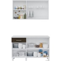 Готовая кухня Горизонт Trend 1300 (мрамор арктик/бетон грей) в Гродно