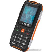 Кнопочный телефон Maxvi T100 (оранжевый)