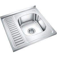 Кухонная мойка Emar Steel T6060RQ (глянец)