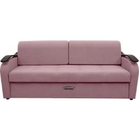 Диван Сириус Лидер-2 НПБ 215x110 (Eva 14 велюр темно-розовый)