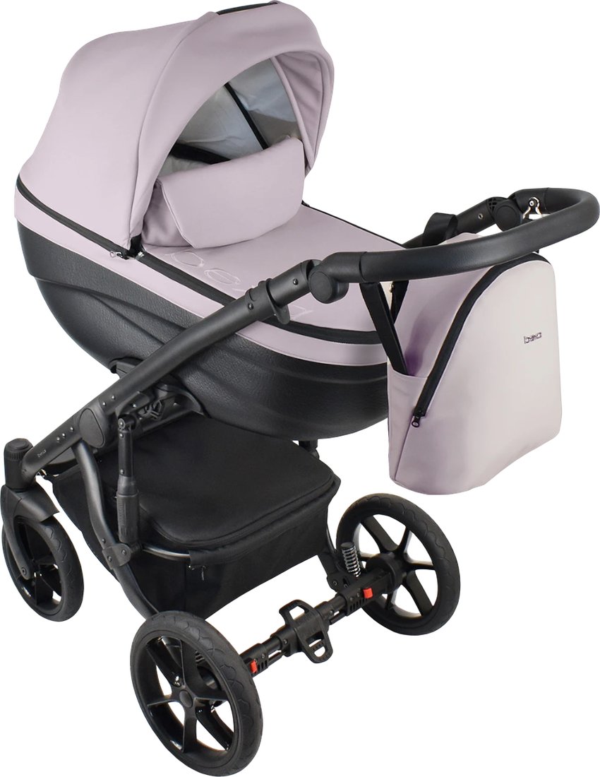 

Универсальная коляска Bexa Ideal Eco IE 07(2 в 1, черный/пудра кожа)