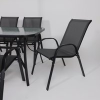 Набор садовой мебели AksHome Sunbeam (серый/черный)