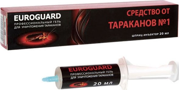 

Гель от насекомых Euroguard Премиум от тараканов и муравьев 20 мл