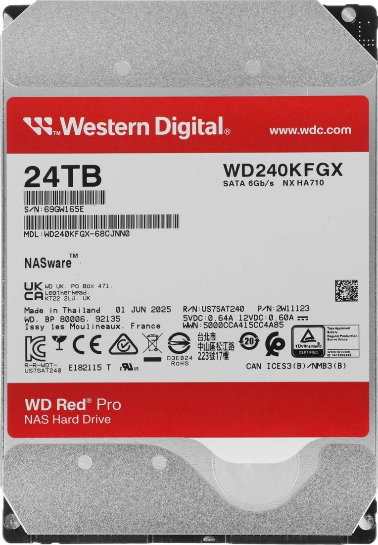 

Жесткий диск WD Red Pro 24TB WD240KFGX