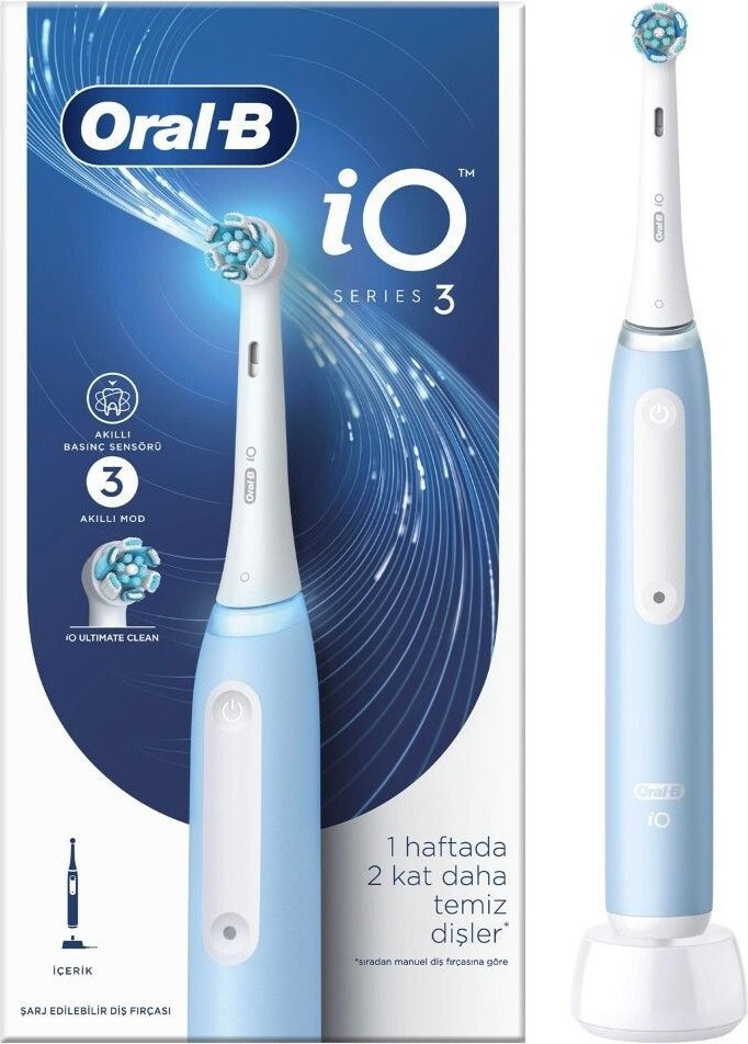 

Электрическая зубная щетка Oral-B iO 3 (ледяной синий)