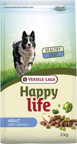 Сухой корм для собак Versele Laga Happy life Adult с лососем 3 кг