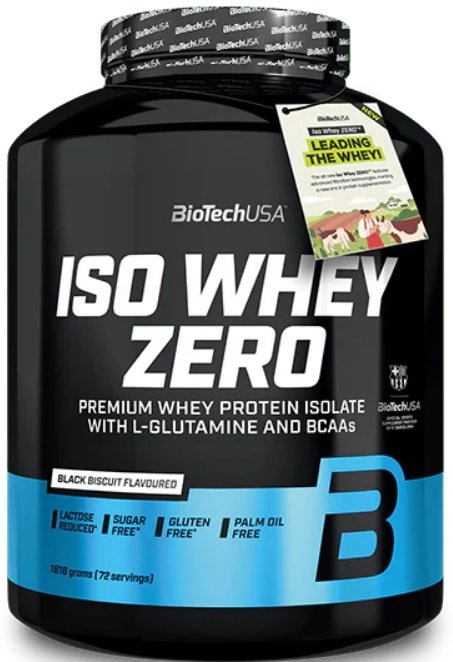 

Протеин сывороточный (изолят) BioTech USA Iso Whey Zero (черный бисквит, 1816г)