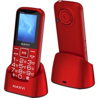 Кнопочный телефон Maxvi B21ds Up (красный)