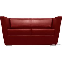 Софа Brioli Болдер двухместный (экокожа, L16 вишневый)