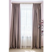 Комплект штор Decoretto Блэкаут двухсторонний БДКО-K23 1.25x2.6 м (коричневый/орех, 2 шт)