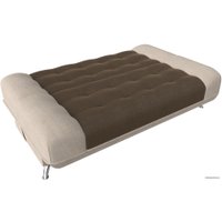 Диван Лига диванов Анна 110687 (рогожка, коричневый/бежевый)