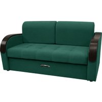 Диван Сириус Лидер-1 НПБ 185x110 (Eva 30 велюр зеленый)