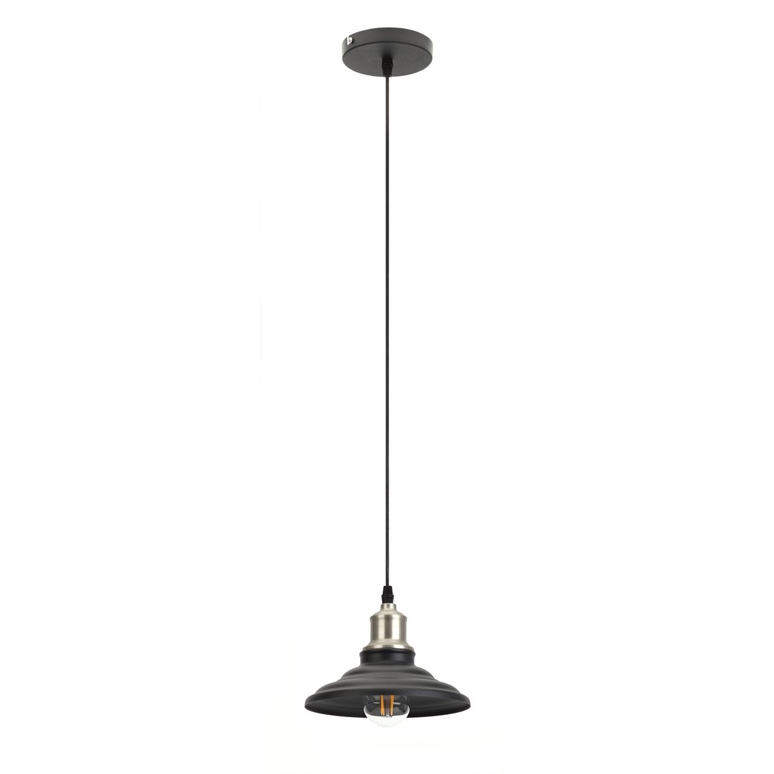 

Подвесная люстра ЭРА Loft PL4 BK/BN