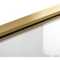 Стеклянная шторка для ванны Rea Elegant 70 (матовое золото/прозрачное стекло) в Солигорске