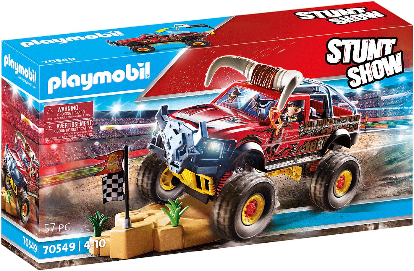 

Конструктор Playmobil PM70549 Трюк-шоу Bull Monster Truck