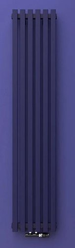 Стальной трубчатый радиатор КЗТО Quadrum 40V 2000-10 (черный, 10 секций)