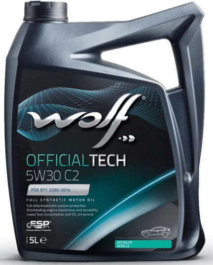 

Моторное масло Wolf OfficialTech 5W-30 C2 5л