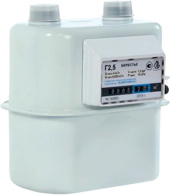 Счетчик газа БЭМЗ Берестье КГ4Т 1" (левый)