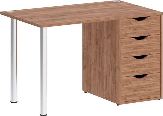 

Стол Riva Home Office VR.SP-3-118.4 Silver (янтарный дуб)