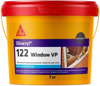  Sika Sikacryl-122 Window VP 7кг (белый)