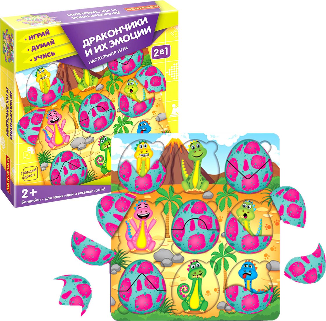 

Развивающая игра Bondibon Дракончики и их эмоции ВВ5386