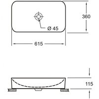 Умывальник Bettoserb Fluenta Round Washbasin 40008299 (с донным клапаном)