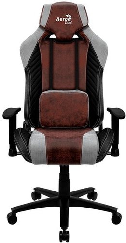 Игровое (геймерское) кресло AeroCool Baron Burgundy Red (черный/красный)