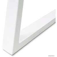 Кухонный стол Sheffilton SHT-T40/130-160 (белый глянцевый/белый)