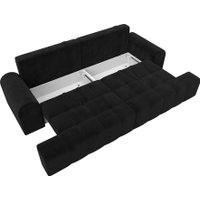 Диван Лига диванов Лига-080 131119 (велюр Seven 35 черный)