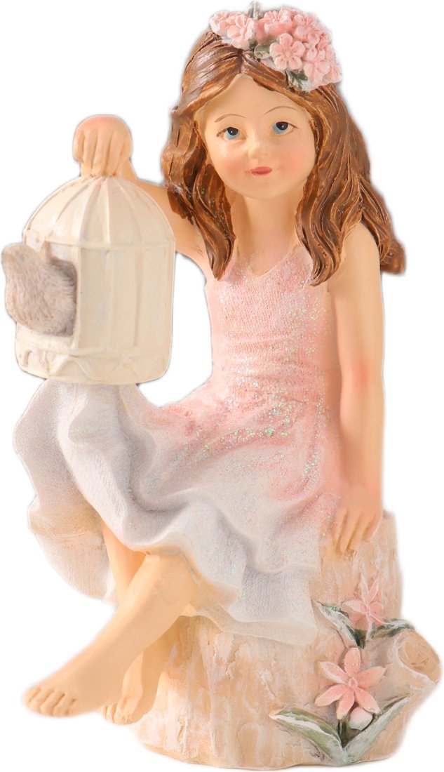 

Статуэтка Sima-Land Девочка с клеткой и птицей, на камне 10583179