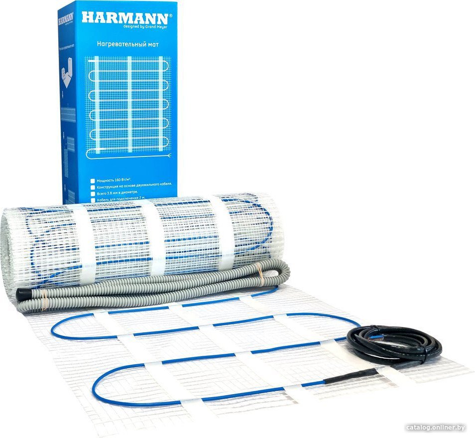 Нагревательный мат Harmann W160-080 8 кв.м. 1280 Вт