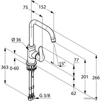 Смеситель Kludi Objekta 320240575