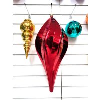 Елочная игрушка GreenTerra Сосулька 60см 202504 (красный)