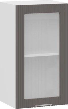 

Шкаф навесной Трия Кимберли 1ВВ4С с одной дверью (белый/муссон)