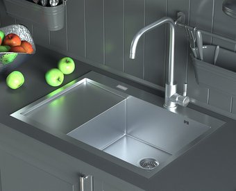 Кухонная мойка ARFEKA AF 780*505 R Satin Nano