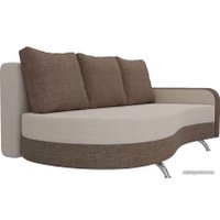 Тахта Лига диванов Премьер 105267 (правый, бежевый/коричневый)
