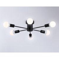 Припотолочная люстра Ambrella light TR80402/6 BK (черный)