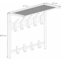 Вешалка для одежды ЗМИ Торонто 22 ВСПТ22 (белый) в Мозыре