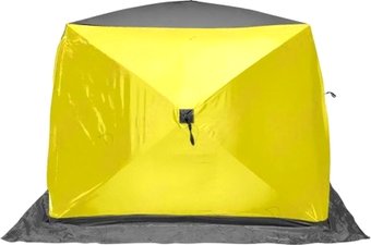 Палатка Premier Fishing Куб Лонг-2 зимняя PR-WFS-2L-YG (желтый/серый)