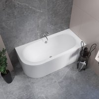 Ванна Lauter Bliss 150 P 21201052P (с ножками и сифоном 21Y32001 матовый черный)