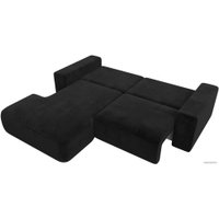 Угловой диван Лига диванов Лига-036 Классик левый 121380L (велюр черный)